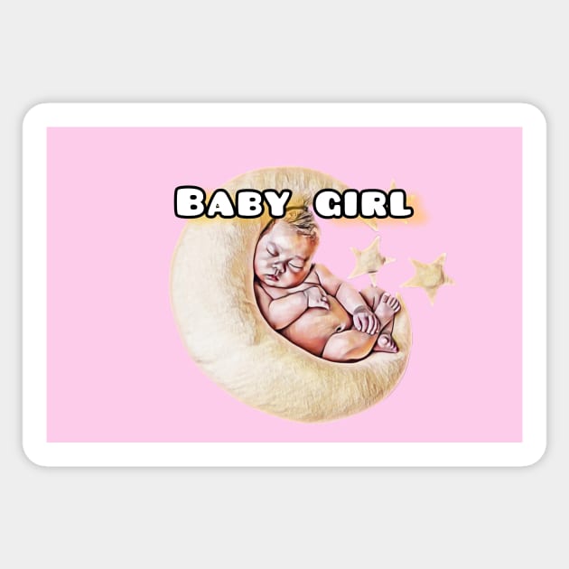 It is baby girl Sticker by djil13